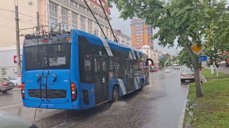 Троллейбус Камаз 62825 в Саранске сборник видео#отранспортеиогородах