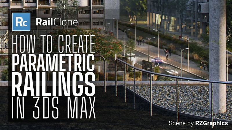 How to create parametric Railings with 3ds Max