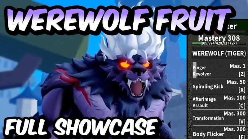 NEW Werewolf Fruit FULL SHOWCASE! | Blox Fruits Werewolf Fruit Full Showcase & Review