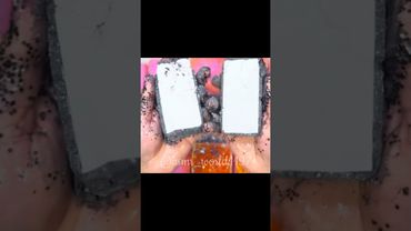 Black Pasted Block #relax #crushingtime #satisfying #crunchycrumbles #oddlysatisfying