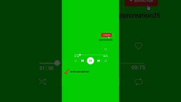 Green screen music player
