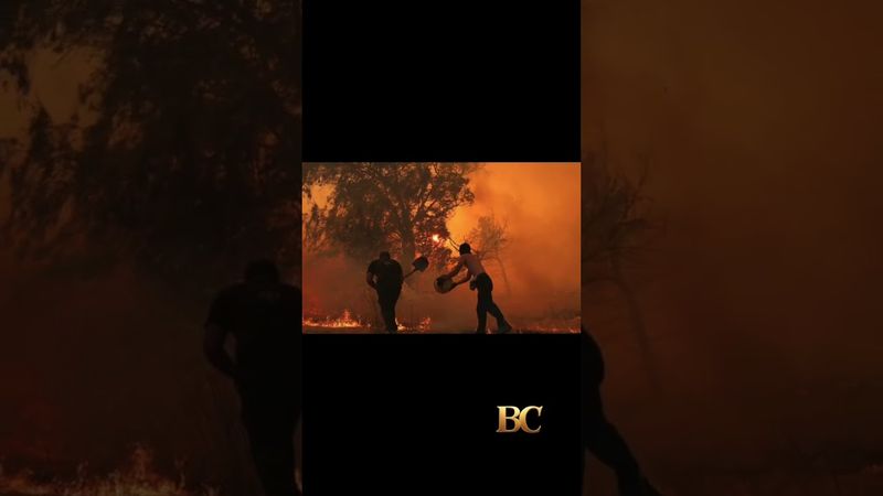 Greece: Wildfires continue to burn with danger mounting