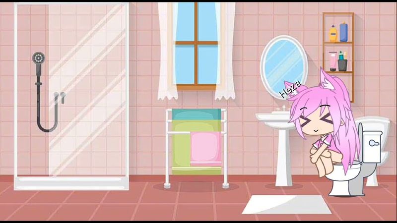 Heza poops in the new bathroom!