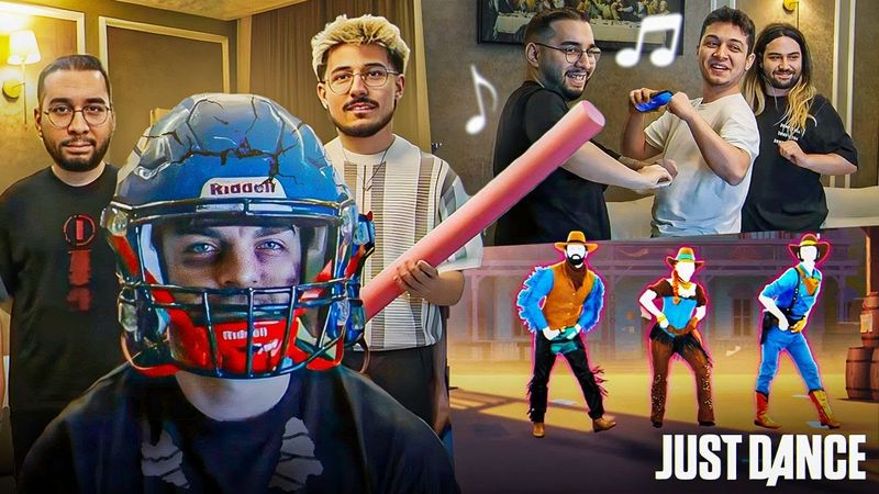 YENİ EVDE KİMİN VURDUĞUNU TAHMİN ET VE JUST DANCE OYNADIK! | SALON YAYINI