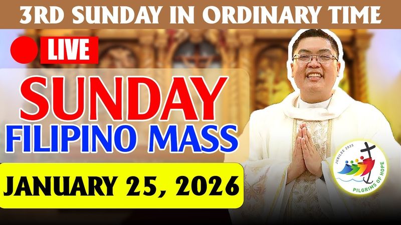 SUNDAY FILIPINO LIVE MASS TODAY || JANUARY 25, 2026 | FR. JOWEL JOMARSUS GATUS - CATHOLIC MASS TODAY