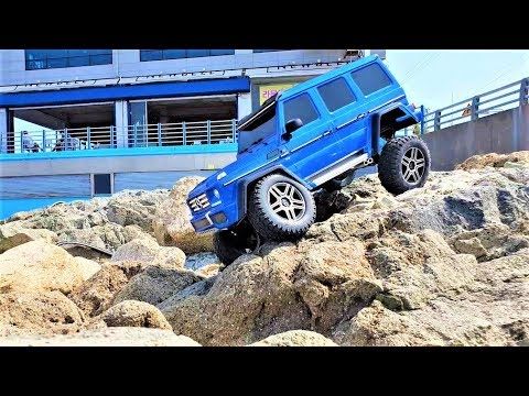 RC Car Traxxas TRX4 Mercedes Benz G500 Haeundae Beach Bash Rock Trail