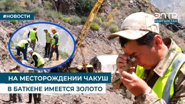 НА МЕСТОРОЖДЕНИИ ЧАКУШ В БАТКЕНЕ ИМЕЕТСЯ ЗОЛОТО