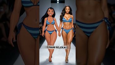 Lilo & Stitch Characters in REAL LIFE on Luxury Runway! 🌺🔥 (AI Gone Viral) #aiart #amazing #shorts