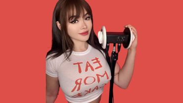 ASMR Ear Massage with Skincare Products (Oil, Jelly & Cleanser Sounds)