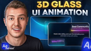 How I Designed THIS 3D Glass UI Animation in After Effects! (Motion Design Tutorial)