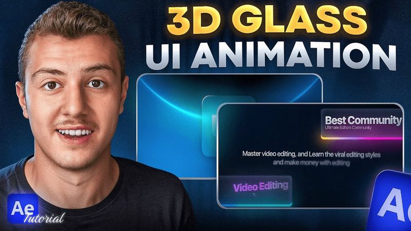 How I Designed THIS 3D Glass UI Animation in After Effects! (Motion Design Tutorial)