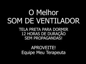 O melhor SOM DE VENTILADOR para dormir com TELA PRETA - 12 HORAS