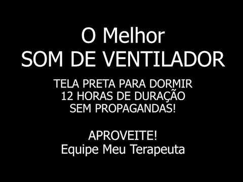 O melhor SOM DE VENTILADOR para dormir com TELA PRETA - 12 HORAS