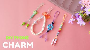 Enfeite de celular faça você mesmo | 4 ideias 💡