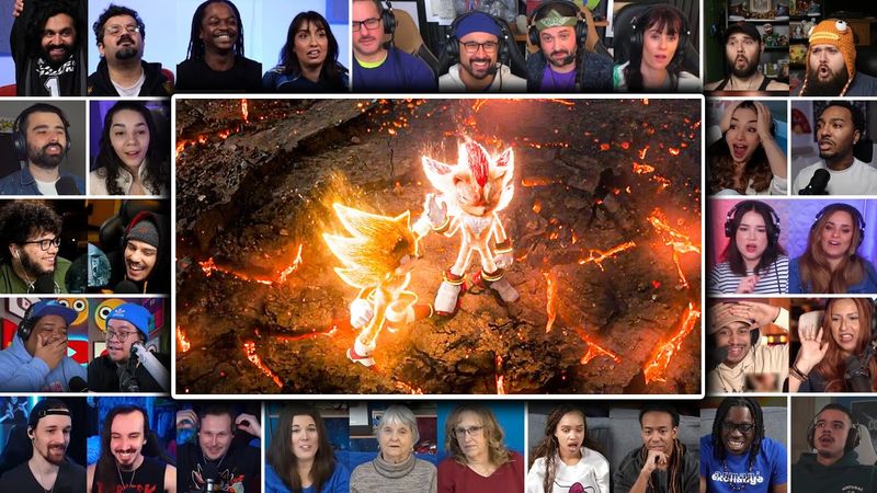 Gold Sonic vs White Shadow | Sonic the Hedgehog 3 (2024) Reaction Mashup