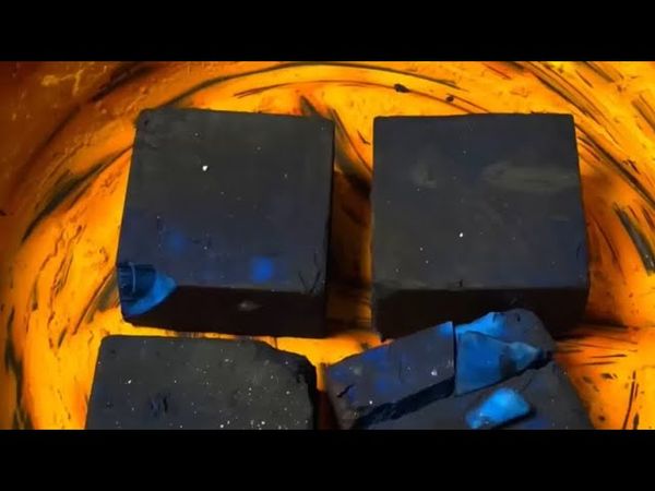 Blue Dyed Fresh Chalk in Pasted Bowl