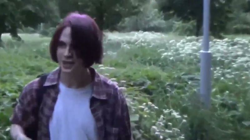 Альберт Кабуу прогулка по парку