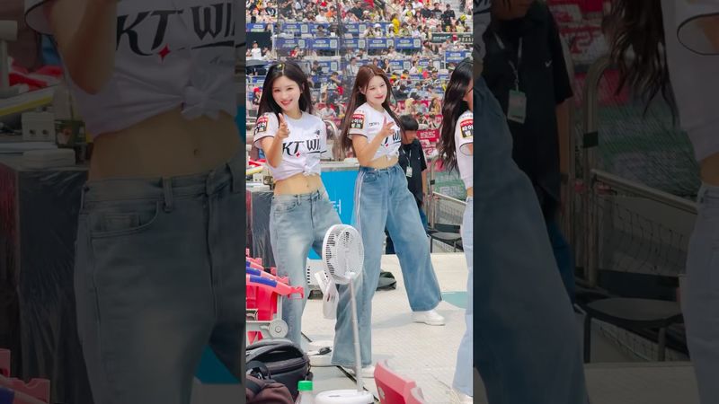 가든 예빈 아웃송 좋다 #김정원 #김정원치어리더#이예빈 #이예빈치어리더#ktwiz #kt위즈 #kt위즈치어리더