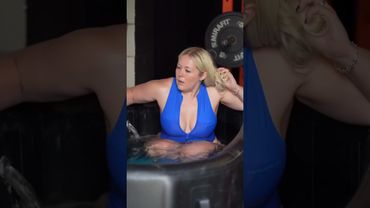 A very nippy 3.4 degrees 🥶 #icebath