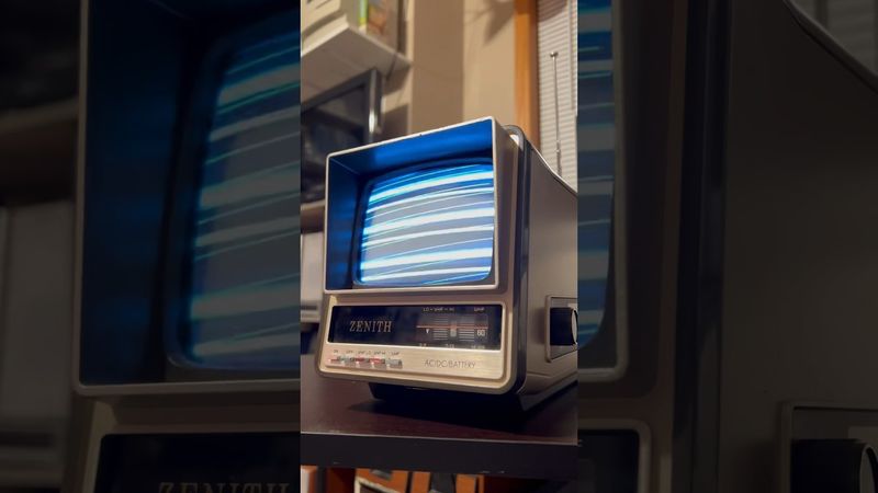 Finding some wild signals… #analog #crt #retro #tv