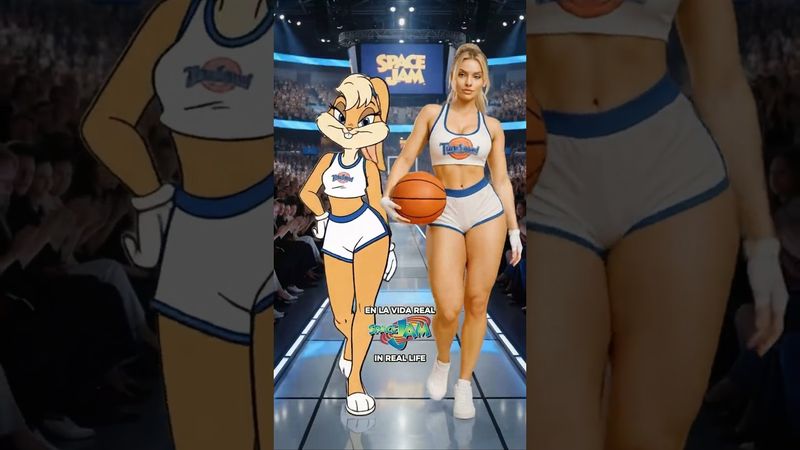 Uma explosão de nostalgia 🐰🏀 Este Space Jam realista te surpreendeu? #spacejam #looneytunes