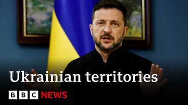 Ukraine will not give up land, Zelensky says as Trump plans to meet Putin | BBC News