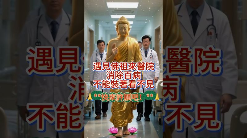【遇見佛祖來醫院！消除百病！不能裝著看不見🙏】 **快來許願吧！**🙏 轉發分享好運來！#生肖 #財運 #運勢 #屬相 #風水 #命理