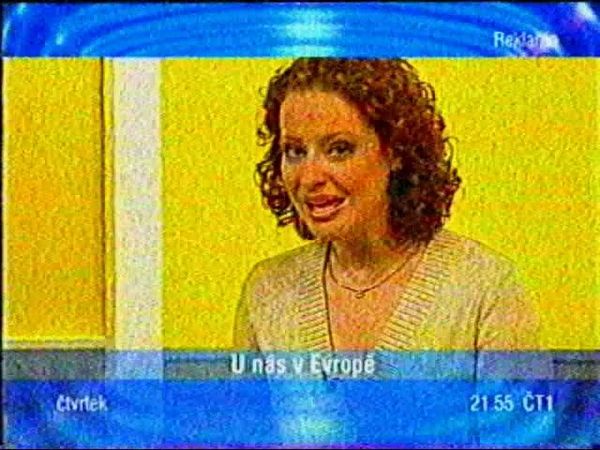 ČT1 - Dnes večer, Reklamy, hlasatelka Iveta Kováčová - 19.4.2005