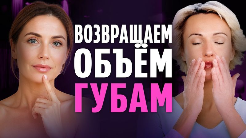 Всего 1 УПРАЖНЕНИЕ вернёт ОБЪЁМ губам и разгладит КИСЕТНЫЕ МОРЩИНЫ