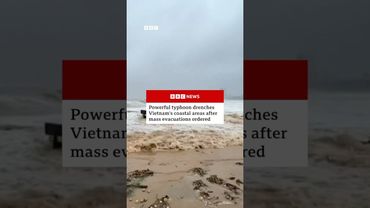 A powerful typhoon has made landfall over eastern Vietnam. #Typhoon #Vietnam #BBCNews
