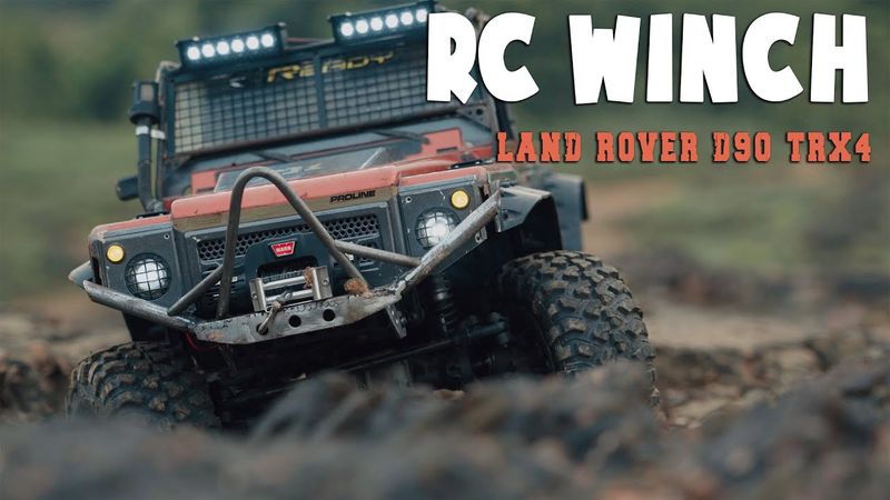 E3S-RC CAR LAND ROVER 90 MODIFIED on TRX4 TRAXXAS / RC WINCH Crawler Off road
