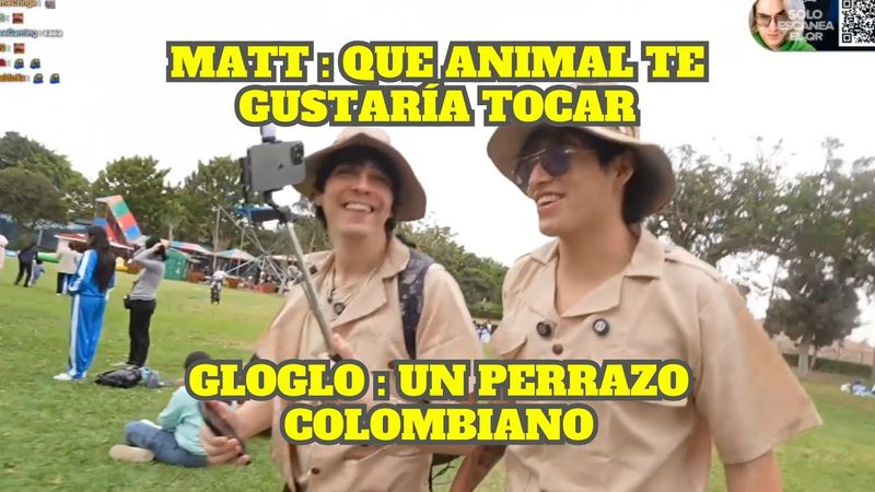 MATT LE PREGUNTA A GLOGLO QUE ANIMAL LE GUSTARÍA TOCAR