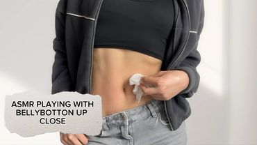 [4K USA] ASMR Playing with my Belly Button Up Close with Body Oil (tapping, scratching, rubbing)