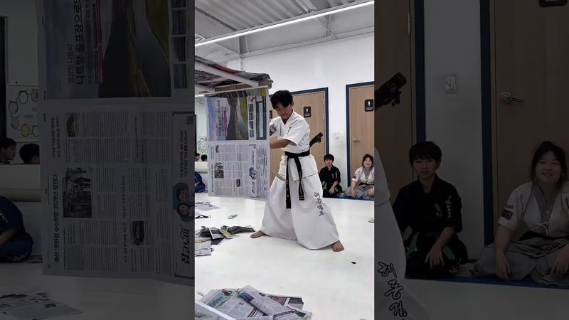 회전베기2탄‼️(공중도약베기) #해동검도 #진주본관 #종이베기 #sword #swordmaster #swordart #martialarts #haidonggumdo #마지막주의