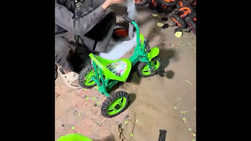 Process of Making Kids Bicycle in Factory - Manufacturing and Mass Production of Bicycles