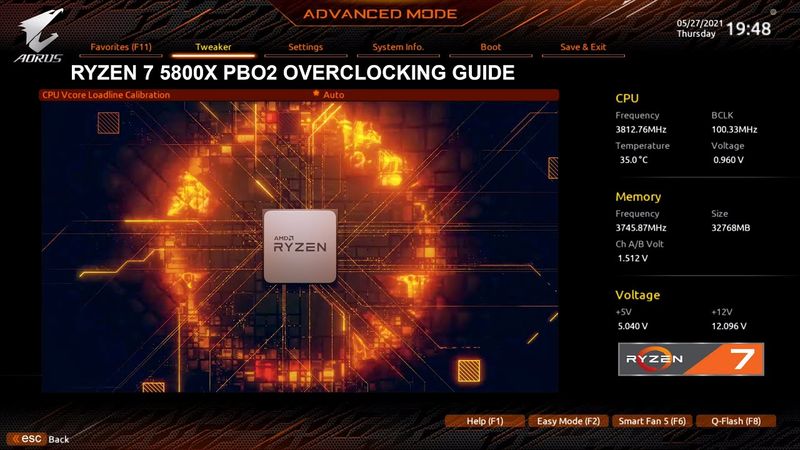 RYZEN 7 5800X PBO2 OVERCLOCKING GUIDE | AORUS ELITE X570