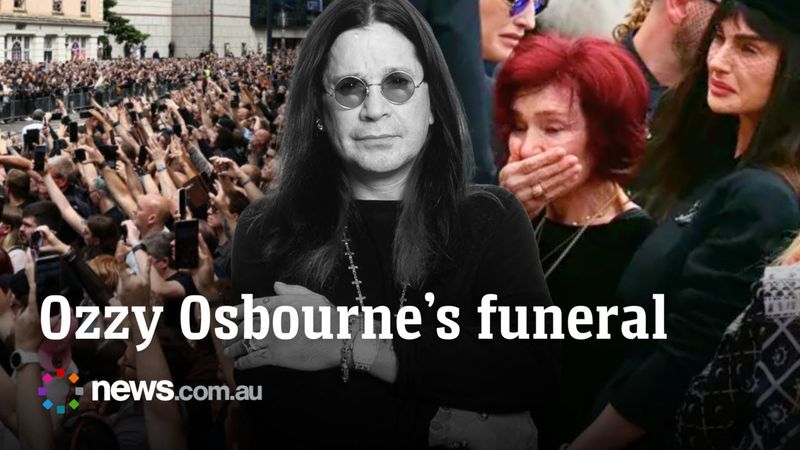 Ozzy Osbourne’s funeral draws thousands in home city