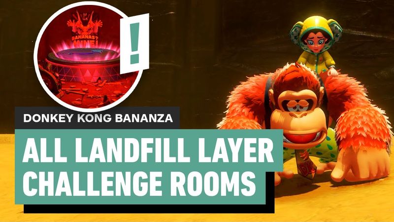 Donkey Kong Bananza: All Landfill Layer Challenge Rooms | Locations and Solutions