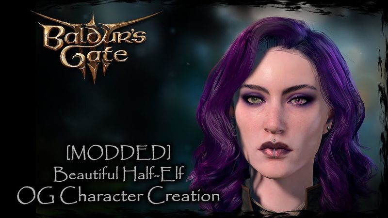 BALDUR'S GATE 3 || Beautiful Half-Elf [Original Character #138] - Female Character Creation