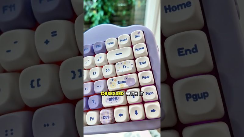 This Keyboard IS SO CUTE 😻🎂#customkeyboard #keyboard #mechanicalkeyboard