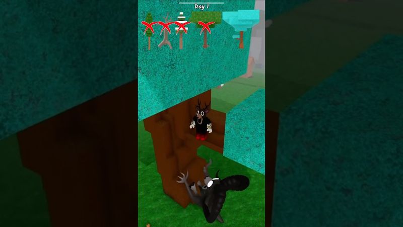 Rifugio in legno contro ariete #roblox #99nightintheforest