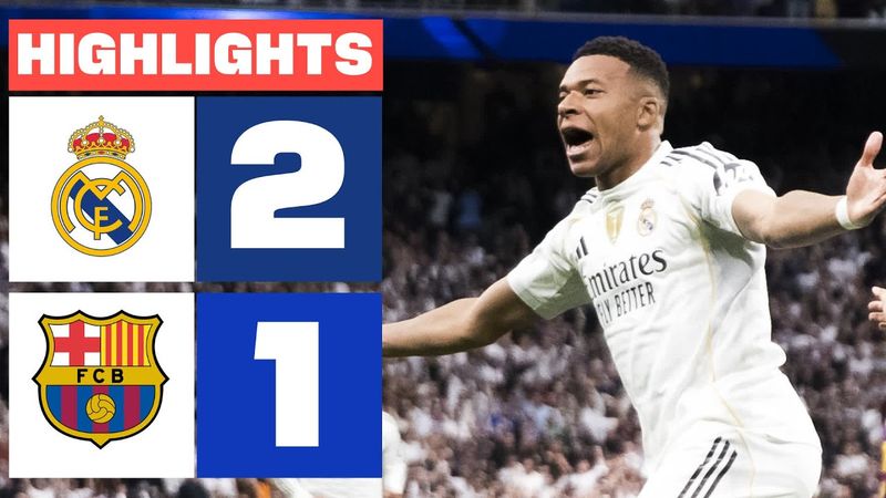 REAL MADRID 2 - 1 FC BARCELONA | RESUMEN LALIGA EA SPORTS