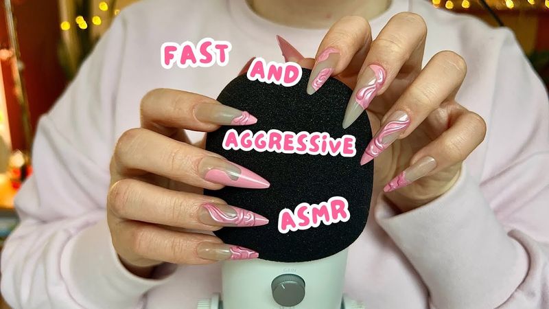 Fast & Aggressive ASMR Foam Mic Scratching — Rapid, Repetitive Sounds (No Talking)