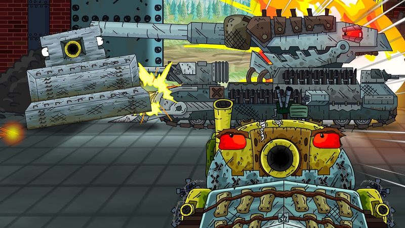 Бетонный монстр vs Голиаф: Первая вылазка - Мультики про танки