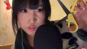 ASMR not for sleeping❌ Mic scratching, cutting✂️ foam cover🫧