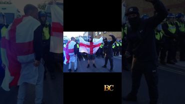 Scuffles, arrests as protesters across UK rally against asylum hotels