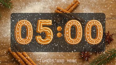 5 Minute Gingerbread Countdown Timer 🍪🎄 | Christmas Focus Timer