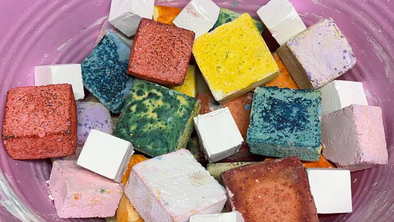 1k Facebook Celebration 🎉 PART ONE 🎉 Variety Gymchalk Rainbow Crush • Powdery & Crunchy • Chalk ASMR