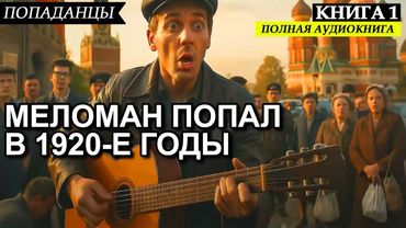 ПОЛНАЯ АУДИОКНИГА 🔥 ПОПАДАНЦЫ 😨 МЕЛОМАН ПОПАЛ В 1920-Е ГОДЫ - 1 книга