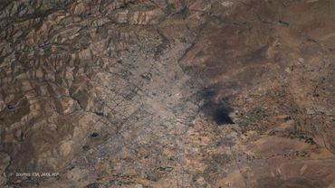 ANIMATED MAP: Iran's capital Tehran (circular sky view) | AFP